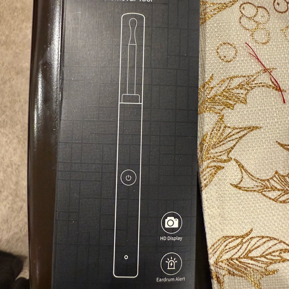 Black Ear Cleaning Tool with HD Display